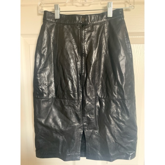 Georgetown Leather Design Skirt Size 5/6 Vintage - Picture 3 of 3